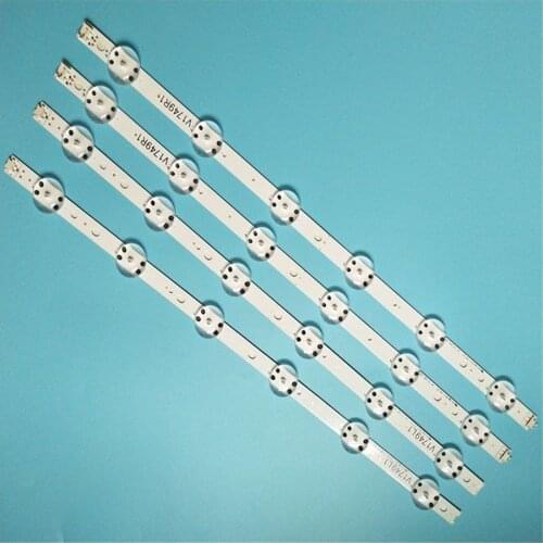 LED TV Illumination Part Replacement For LG 49LV640S-DB 49LV640S-SB -TB -UB -ZB LED Bar Backlight Strip Line Ruler V1749L1 2862A
