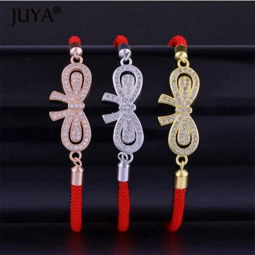 Bracelet femme cute zircon rhinestone Bowknot Charm Rope Bracelets Bangle Women Fashion Jewelry bracciali donna bransoletka
