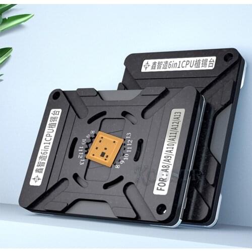 0.12/0.10 thick Phone CPU A8 A9 A10 A11 A12 A13 IC Chip BGA Reballing Station For Motherboard CPU Plant Tin Repair Tool Kit