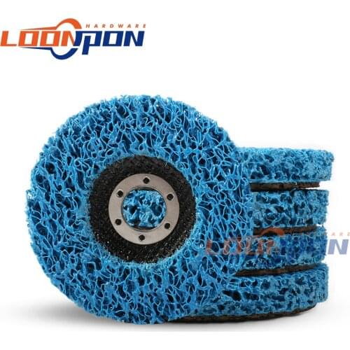 4.5inch Poly Strip Disc Abrasive Wheel Paint Rust Remover Clean Grinding Wheels for Motorcycles Durable Angle Grinder Car 1Pc