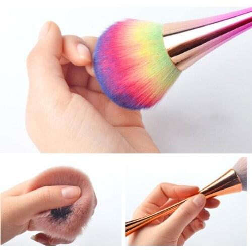 1Pc Cleaning Dust Soft Nail Remove Brush Nail Art Manicure Remove Dust Soft Acrylic Clean Brush For Nail Care For Blush Brush