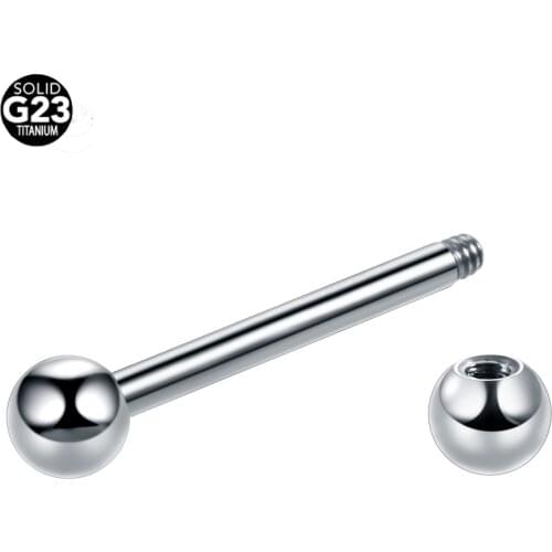 1PC G23 Grade Titanium Tongue Rings Barbell Piercing Jewelry piercing langue piercing bars tongue pircing ombligo