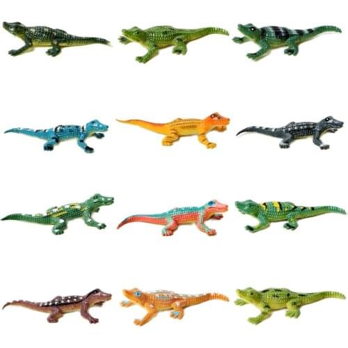 12PCS Mini Realistic Crocodile Animal Simulation Realistic Croc Pretend Activities action figure Early education toys Kids Gifts