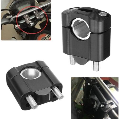 2 Pieces 2020 New CNC 22mm 28mm Off Road Motorcycle Bar Clamps Handlebar Risers Adapter for 7/8" 1-1/8 Pit Dirt Motorbike