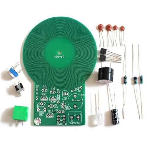 3V-5V 60mm Metal Detector Electronic DC Non-contact Sensor Board Module Electronic Part Metal Detector With Battery Case DIY