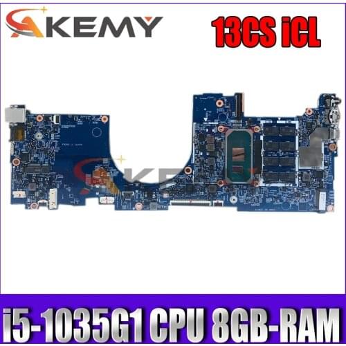 Akemy 19728-1 13CS iCL For HP Laptop motherboard mainboard W/ i5-1035G1 CPU + 8GB-RAM UMA