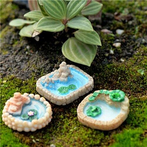 Sand Table DIY Accessories Fairy Garden Miniatures Ornaments Miniature Pool Resin Micro Landscaping Decoration