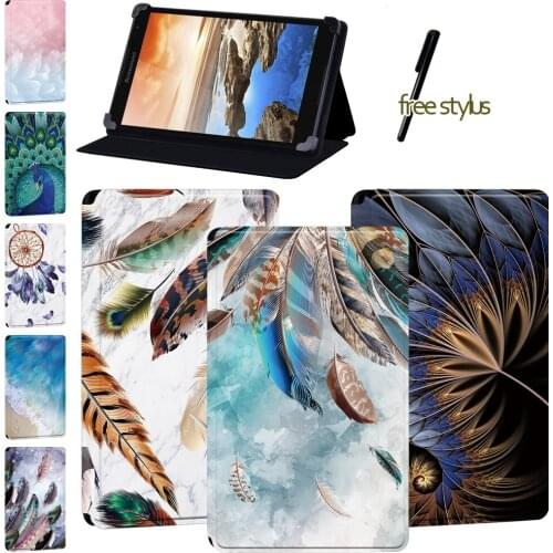 Tablet Case for Lenovo Tab 8/Tab A7-(30 A3300/50 A3500)/Tab(A8-50 A5500/S8 - 50)/thinkpad Tablet 2/Yoga(Book/Tab 4 Plus) + Pen