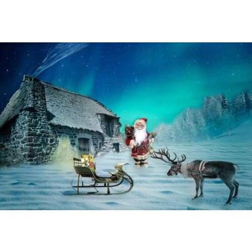 GLymg DIY Embroidery Diamond Embroidery Handicrafts 5D Embroidery Painting Aurora Santa Diamond Wall Art Decor