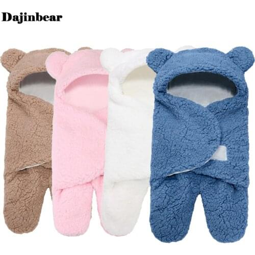 Kawaii Baby Sleeping Bag For Newborn Portable Winter Warm Split Plush Blanket Soft Infantil bebek Sleepsack Cocoon Swaddle Wrap