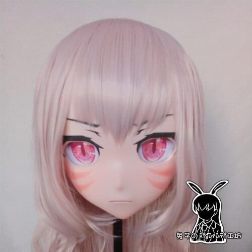 KM5155)Quality Handmade Female/Girl Resin 3/4 Head Japanese Cartoon Character Cosplay Kigurumi Mask Crossdresser