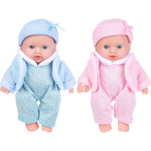 New 8Inch Full Body SIlicone Reborn Babies 20cm Doll Bath Toy Lifelike Newborn Baby Doll