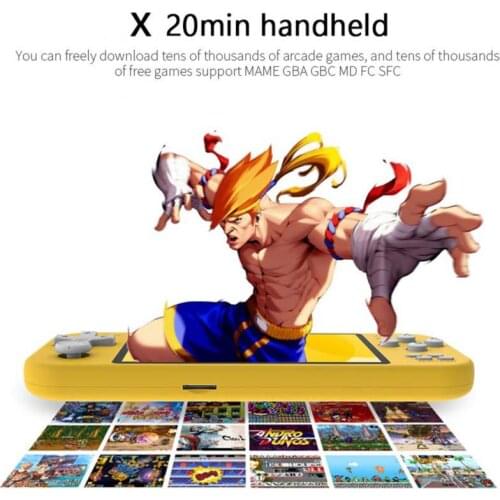 X20 Mini Handheld Video Game Console 4.3 Inch Portable Dual Joystick 8GB Preloaded 1000 Free Games Gaming Host