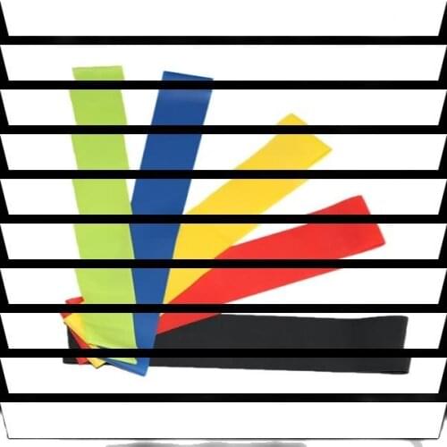 Set 5Pcs Home Gym Fitness Body Stretching Band Exercise Yoga Loops Pull Up Resistance Bands