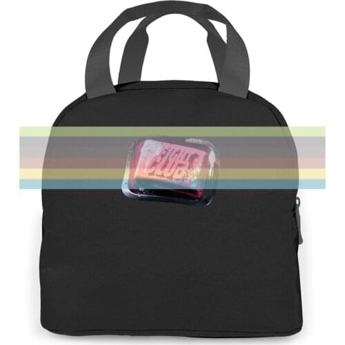 Fight Club - Soap Bar Logo - Official Mens Cool Cartoon Hip Hop women men Portable insulated lunch bag adult