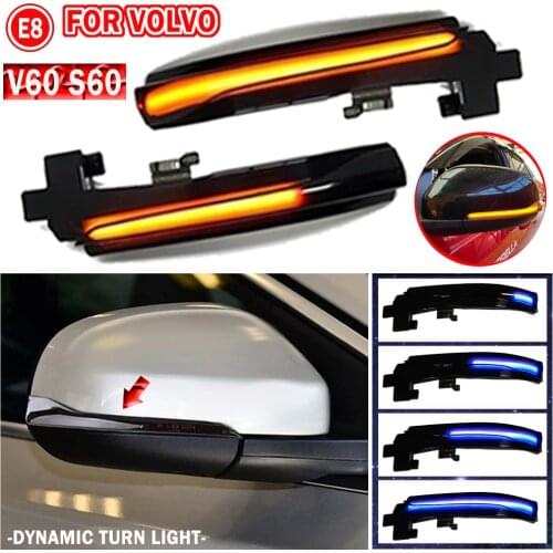 Side Mirror Sequential Blinker Indicator Lamp For Volvo V40 Cross Country II V60 S60 S80 V70 III LED Dynamic Turn Signal Light