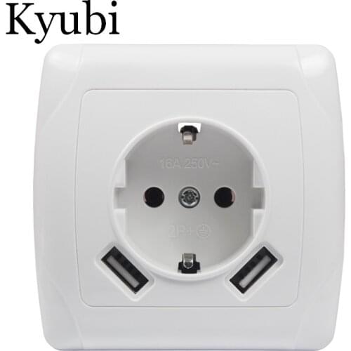 USB Wall Socket Free shipping Double USB Port 5V 2A Usb enchufes para wall outlet usb outlet steckdose A001