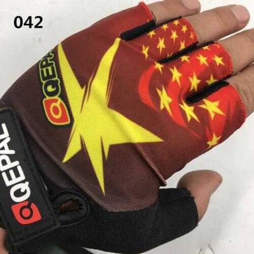 QEPAE Mountain Bike Cool Glove Sport Half Finger Cycling Gloves Breathable Shock-absorption Antiskid Iamok Bicycle Parts