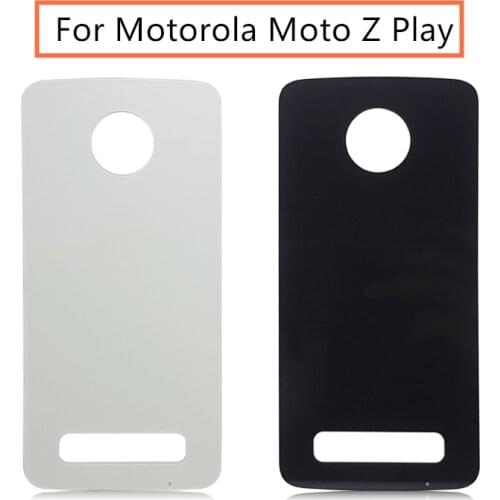 For Motorola Moto Z Play XT1635 Glass Battery Door Case Back Cover Rear Phone Housing Case Replacement Parts