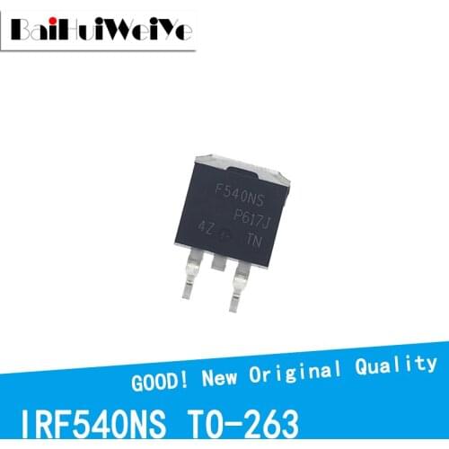 10PCS/LOT IRF540NS IRF540NSTRLPBF IRF540 TO-263 New Original IC Chipset MOSFET MOSFT TO263 Three-terminal voltage regulator