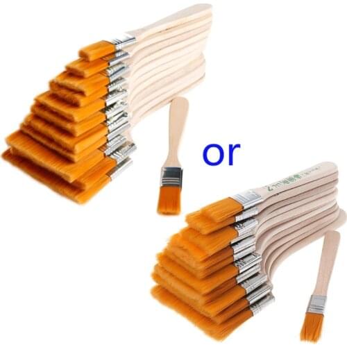 12Pcs Wooden Oil Painting Brush Artist Acrylic Watercolor Paint Art Supply Tool