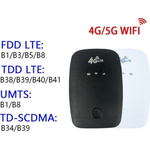 Wireless Lte Internet Router WiFi Hotspot Sharing 150Mbps 2100MAh Mobile Broadband Modem 4G Wireless with SIM Card Slot