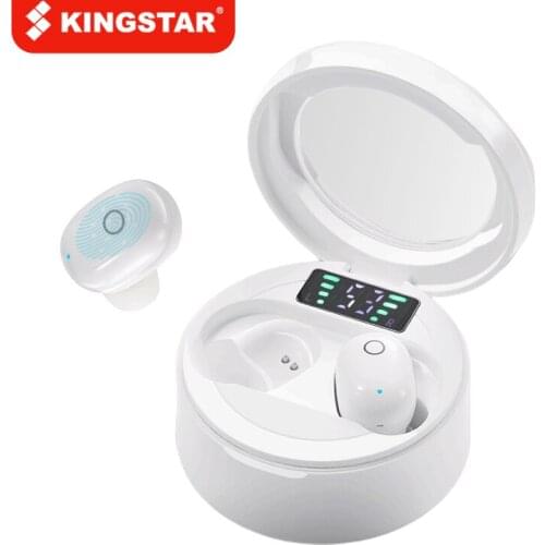KINGSTAR Bluetooth Headset Battery Indicator Headset Mini Binaural Wireless Bluetooth 5.0 Headset For Android Xiaomi Ios Iphone