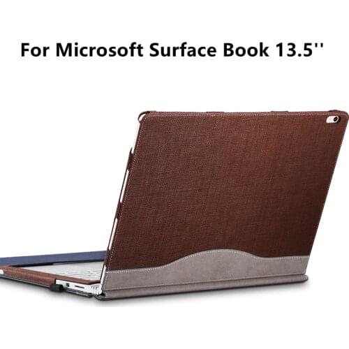 PU Leather Cover For Microsoft Surface Book 13.5 inch Tablet Laptop Sleeve Case For SurfaceBook 2015 Detachable Protective Shell