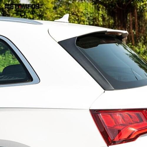 For Audi Q5 2018 2019 2020 Chrome Rear Window Spoiler Strip Side Tail Wing Streamer Decoration Exterior Accessories Car Styling