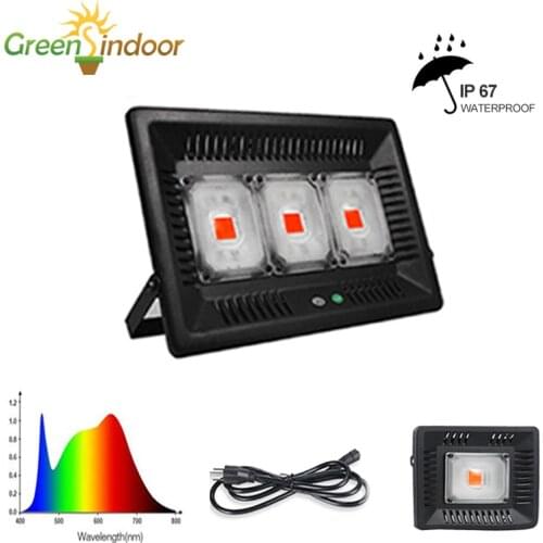 150W Cob Grow Light Full Spectrum 380-850nm Phyto Lamp Waterproof Ip67 Cultivtion Red Blue Lamp For Indoor Plant Flower Seedling