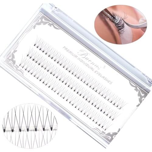 FX-J03 Freeshipping 10packs Buenas 3P Grafting lashes C Curl 0.07mm 8-13mm length 3d Individual False eyelash Extensions