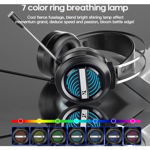 7.1 Gaming Headset Headphones With Microphone For PC Computer Professional Gamer Earphone 4D Stereo Surround Sound