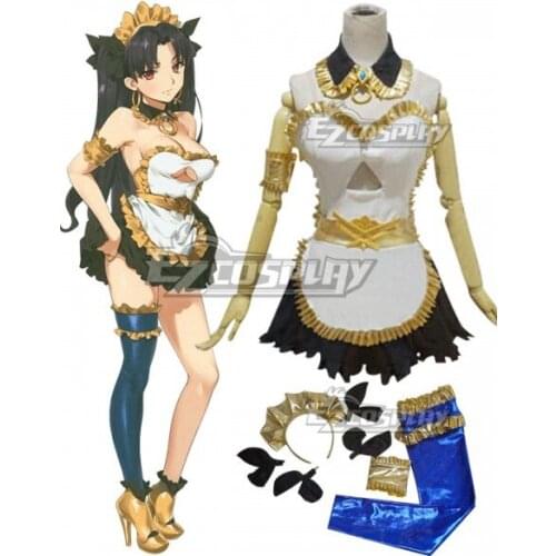 Fate Grand Order FGO Archer Ishtar Maid Wear Leather Girls Dress Suit Halloween Adult Party Skirt Suit Cosplay Costume E001