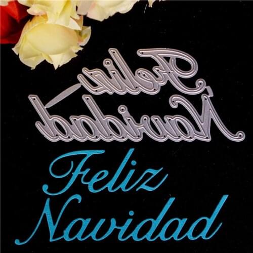 Spanish word text Metal Cutting Dies for Diy Scrapbooking Die Cut New 2018 Cuts for Paper Card Making Craft Photo
