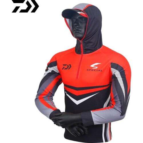 2022 Summer Fishing Shirt Men Breathable Sun Protection Full Sleeve Fishing Hooded Outdoor Anti-mosquito Anti-uv Fishing Jacket