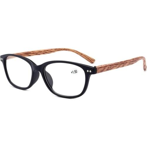New ultra light wood grain reading glasses fashion retro men and women spring legs reading glasses factory direct