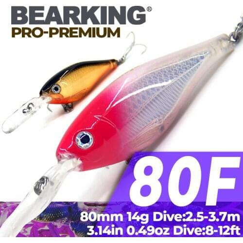 Perfect Bearking hot cute model,2017 good A+ fishing lures minnow,quality professional shad. 8cm/14g,depth2-4m fishing bait