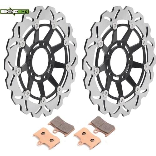 BIKINGBOY Front Brake Disks Discs Rotors Pads For Triumph Tiger 1050 07 08 09 10 11 12 13 14 Tiger 1050 SE / ABS 2011 2012 2013