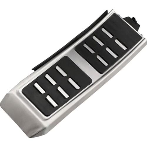 Carmilla Stainless Steel Foot Rest Pedal Cover Footrest Pedals for Audi A4 B8 S4 A5 S5 8T Q5 SQ5 A6 C7 A7 S7 S6 4G A8 S8 4H