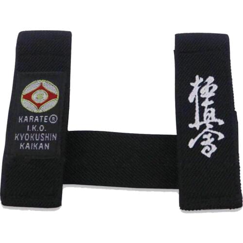 SINOBUDO Karate Kyokushin Kai Belt Fixed retainer Black Belt Fixer IKO Kyokushin Karate Belt Fixer