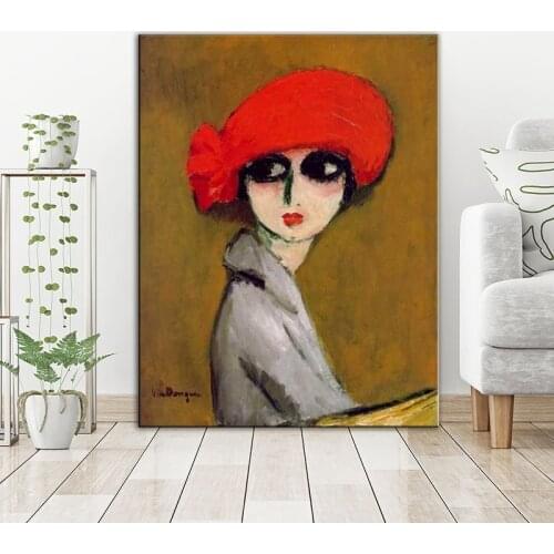 Modern Art The Corn Poppy Print Canvas Painting Kees Van Dongen Fauvism Art Wall Art Home Decoration