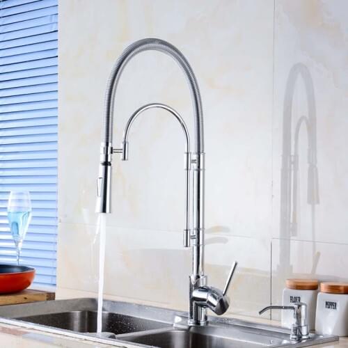 New Arrivals pull out Kitchen faucet Chrome kitchen sink Mixer tap Top Quality kitchen faucet vanity water tapfaucet sink faucet