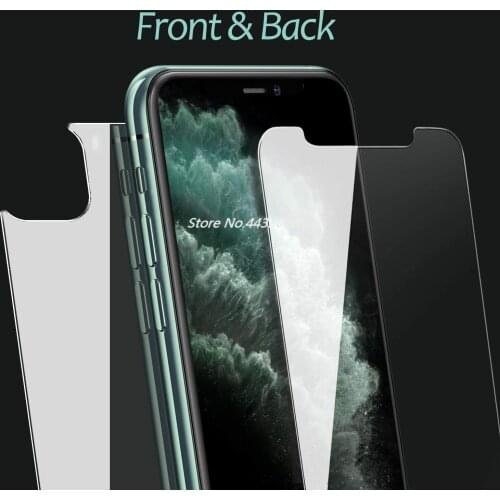 2.5D Front and Back Temper Glass For iPhone 11 Pro Max 2019 Screen Film Protector For iPhone X XR XS Max Protective Film Glass
