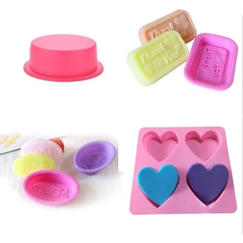 1/2pcs Small Soap Mold Diy Silicone Mold Soap Candy Cake Baking Tool Silicone Mold Kitchen Baking Tools