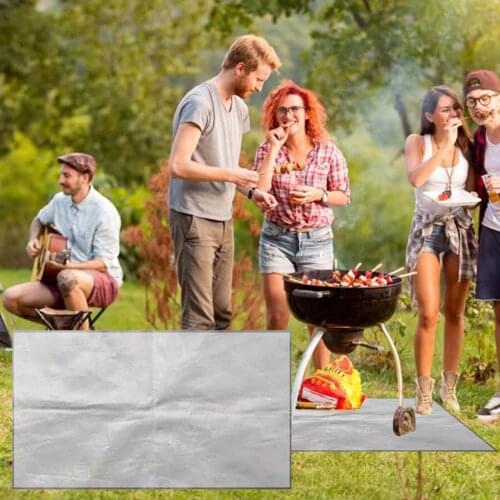 1 PC Fireproof Pad Kitchen Tools Rectangular Anti-burn Pad Barbecue Mat Prevents Damage To The Floor Lawn Кухонные Инструменты