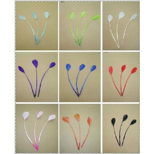 100pcs/Lot 15-20cm Stiff Stripped Goose Feather QUILL 9 colors available,Craft feathers for jewelry making,Real Feathers