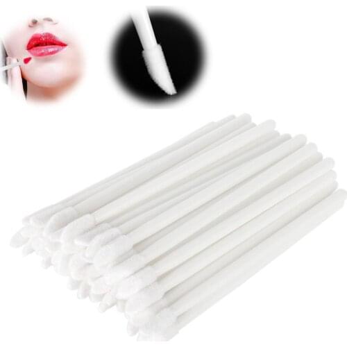 100 Pcs Travel Lightweight Make Up Lip Brush Disposable Portable Cleaning Multipurpose Mascara Wands Tool Home Eyelash Soft