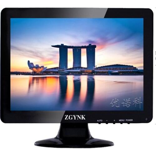 12.1 inch high-definition LCD computer display Bnc1bnc4 four image segmentation can be connected with four cameras