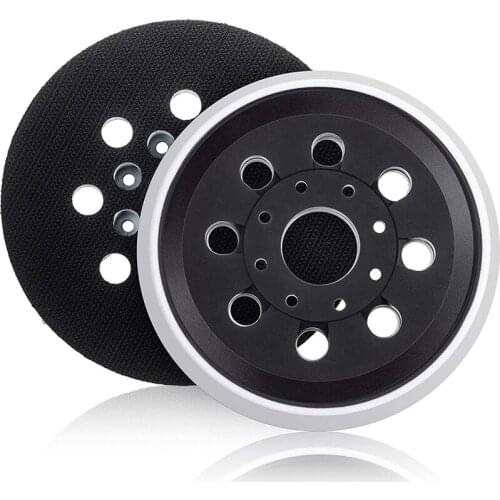 2 Pieces 5 Inch 8 Hole Hook and Loop Orbital Sander Replacement Pad Backing Pad Compatible for ROS20, ROSVS, ROSVSK