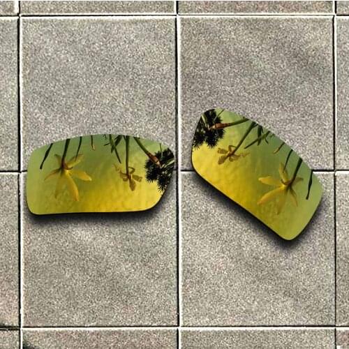 24K Gold Polarized Sunglasses Replacement Lens for-Oakley Gascan Frame 100% UV Protection Good Fitness